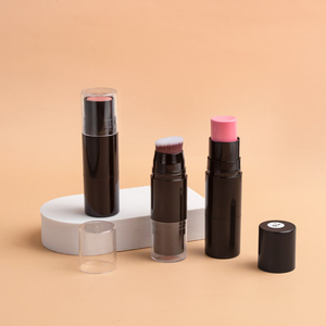 7 Colors Cream <b>Blush</b> Stick with Built-in Brush, Buildable Natural Flush for Cheeks, Lips & Eyes - Product Image 3