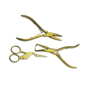 Premium Hair <b>Extension</b> Plier Kit with Micro <b>Bead</b> Tool Loop Threader and Sectioning Tool for Salon and Home Use - Product Image 5