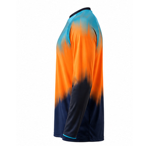 เสื้อเจอร์ซีย์มอเตอร์ครอสสั่งทำพิเศษ ระบายอากาศได้ดี พิมพ์ลายแบบ Sublimation ออกแบบลายของคุณเอง สไตล์ใหม่ แขนยาว สีพื้น - Product Image 2