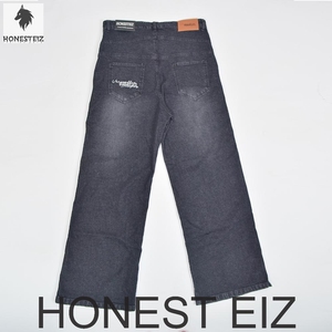 Pantalones de mezclilla ajustados elásticos para hombre TONGYANG con estampado animal, bordados, rotos, con agujeros y cintas, de punto, rasgados, de corte slim - Product Image 1