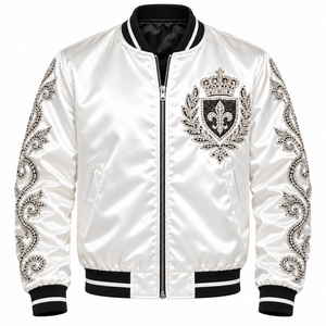 Chaqueta de Satén para Hombre de Alta Calidad, Chaqueta de Satén para Hombre de Larga Duración, Chaqueta de Satén Verde con Botones a Presión, Talla Personalizada - Product Image 6