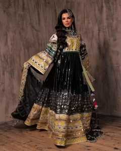 Elegantes Vestidos Casuales Afganos Largos Maxi Étnicos Bordados Ropa Tradicional para Mujer Nueva Colección - Product Image 5
