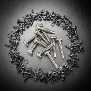 Tornillo Autorroscante PDC Modelo 7.1 de Cabeza Plana, Acero Inoxidable (304/316/410), Rosca Métrica Profunda de Paso Grueso, Acabado Natural, Phillips/Cruzado - Product Image 1