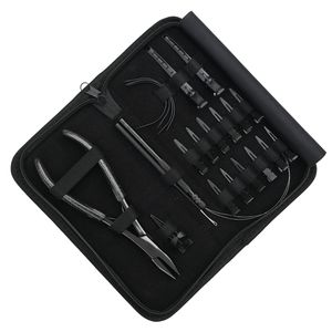 Kit Completo de Herramientas para Extensiones de Cabello: Alicates Planos para Crimpar, Herramienta de Gancho y Bucle, Pinzas de Pico de Pato para Seccionar, Aguja Curva para Separar Cabello - Product Image 1