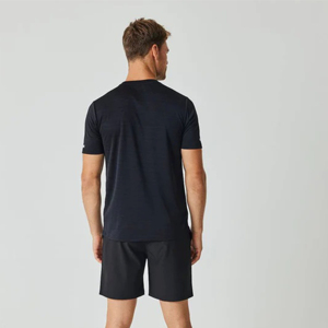 T-shirts pour hommes en coton 100% de haute qualité, coupe ajustée, personnalisables, best-sellers pour l'été, durables, respirants, séchage rapide, manches courtes - Product Image 2