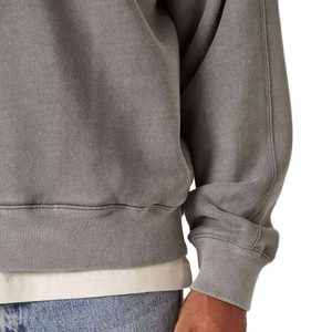 Sweat-shirt à demi-zip pour homme, de qualité supérieure, à prix bas, séchage rapide, couleur personnalisée brodée, 100% coton molletonné, écologique - Product Image 6