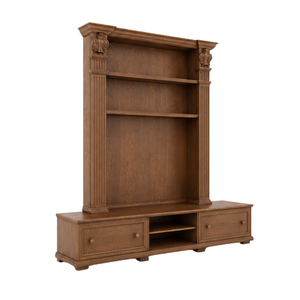 Mueble de TV de Madera de Teca Clásico Personalizado, Mueble de Entretenimiento de Lujo para Hoteles, Villas, Apartamentos y Proyectos de Hostelería - Product Image 2