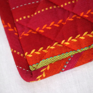 Meilleures ventes : Nouveaux maniques de four et dessous de plat en toile 100% coton et coton recyclé, avec design jacquard et technique de tissage, pour la cuisine - Product Image 6