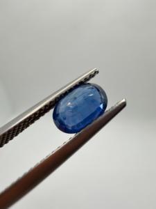 Zafiro azul natural, gema suelta, corte ovalado, 1.45 quilates, 7.5x5.5x3.5 mm, de Ceilán, Sri Lanka, para la fabricación de joyas, por Zehra Gems - Product Image 3