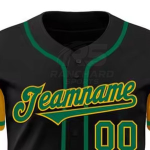 Camiseta de Béisbol para Hombre, Corte Holgado, Uniforme Deportivo, Manga Corta, para Entrenamiento y Juego, Camiseta de Béisbol Premium - Product Image 6