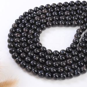 Cuentas Redondas de Astrophyllite Hornblende Natural, Cuentas con Poder Curativo para la Fabricación de Joyas, Pulseras y Collares, Gran Venta 15 - Product Image 5