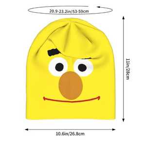 <b>Yellow</b> <b>Beanie</b> Hat 100% Polyester Unisex Adult Winter Headwear Breathable & Waterproof Adjustable Jacquard Casual Style - Product Image 3