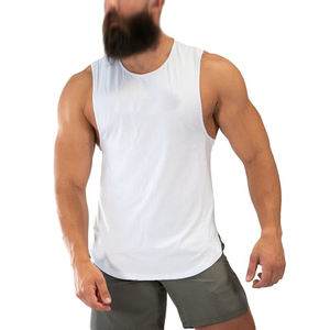 Nouveau design – Débardeur homme respirant en coton à col rond, coupe ajustée, pour fitness et musculation, avec logo frontal, sans manches - Product Image 5