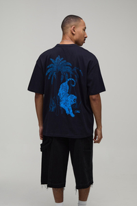 T-shirt personnalisé pour homme, imprimé sur mesure, OEM, motif graphique, streetwear, manches courtes, col rond, vêtement décontracté, haut tendance - Product Image 5