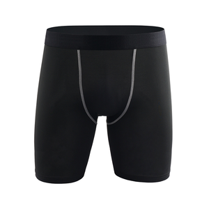 Quick Dry Solid Casual High Waist <b>Compression</b> Biker <b>Shorts</b> for <b>Men</b>-OEM Service - Product Image 3