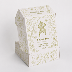 Custom Double Sided Printed Eco-Friendly Kraft Corrugated Mailer Boxes Foldable Cloth Packaging Underwear Recycled Paper - Product Image 2