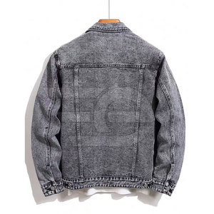 Veste en jean pour homme de haute qualité, style urbain d'hiver, boutonnée sur le devant, décontractée, 100% coton, écologique, séchage rapide, style streetwear moderne - Product Image 2