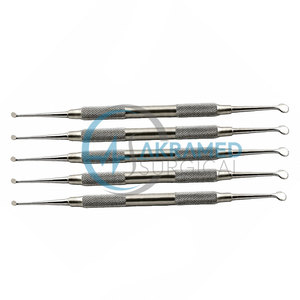 Juego de 5 Elevadores Periósteicos Dentales Premium Molt 4, Instrumentos Quirúrgicos Orales de Doble Extremo, Cureta Ósea, Kit de Instrumentos Quirúrgicos Periodontales - Product Image 3