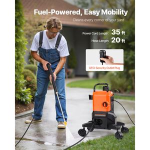 Idropulitrice Elettrica ad Alta Potenza 2700 PSI 1.8 GPM Nuova con 4 Ugelli a Connessione Rapida - Product Image 3