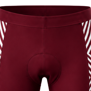 Burgundy White Custom <b>Cycling</b> Jersey <b>Shorts</b> Set <b>Short</b> Sleeve Full Zip Breathable <b>Padded</b> Bike Uniform Professional Racing Sports - Product Image 5
