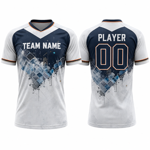 เสื้อฟุตบอลเด็กแบบกำหนดเอง ชุดทีมฟุตบอลเด็ก แห้งเร็ว ระบายอากาศได้ดี เสื้อซับลิเมชั่นสำหรับฝึกซ้อมและแข่งขัน ขายส่ง - Product Image 1