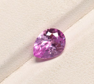ลูกแพร์แซฟไฟร์สีชมพูสำหรับแล็บอัญมณีขนาด10X7มม. 12X9มม. 14X10มม. 16X12มม. - Product Image 4