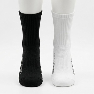 Crew <b>Socks</b> Geometric Pattern Blue Breathable <b>Running</b> <b>Socks</b> for Adults Spring Season - Product Image 1
