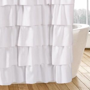 Tenda da Doccia Stile Rustico con Motivo a Quadri Buffalo e Bottoni in Cocco - Product Image 4