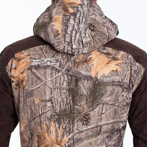 Veste de chasse d'hiver à capuche imperméable, respirante et anti-humidité à manches longues pour adultes, fabrication sur mesure OEM, face extérieure en softshell Oxford - Product Image 6