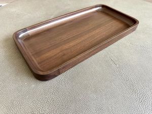JUNJI Customizable <b>Bamboo</b> Square Nesting Serving Trays Rectangular Shape with Cut Handles for Kitchen & Bathroom Use - Product Image 5