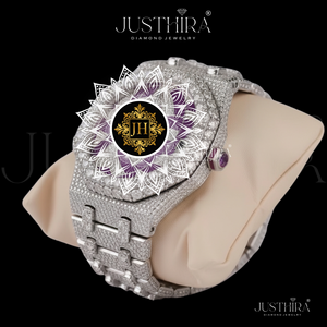 Premium Quality Moissanite <b>Diamond</b> Quartz <b>Watch</b> Women Slim Crystal Dial Stainless Steel <b>Watch</b> Available For Sale - Product Image 4