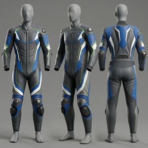 Traje de Carreras de Motocicleta Profesional de Cuerpo Completo Unisex con Armadura CE de Cuero Transpirable de Una Pieza, Traje de Carreras Personalizado para Todas las Estaciones NEXT - Product Image 2