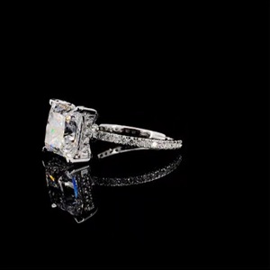 แหวนเพชรทรงปรินเซสคัท 2.00 กะรัต ทองคำขาว 14K สำหรับผู้หญิง สวมใส่ได้ทุกวัน ได้รับการรับรองจาก IGI เพชรเพาะเลี้ยงในห้องปฏิบัติการ เหมาะสำหรับงานแต่งงาน - Product Image 3
