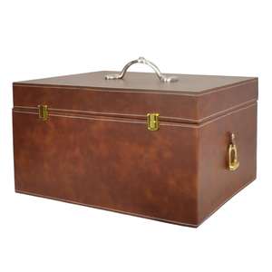 Customizable Leather Storage Boxes & <b>Bins</b> Anniversary Engagement Gifts Packing Luxury Box Decorative Box Custom Size/Color - Product Image 5