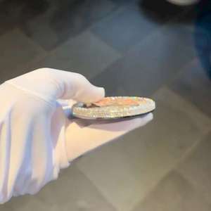 จี้เงินแท้ 925 ประดับเพชรโมอิสซาไนต์รูปตัวอักษร RV พร้อมปีกนางฟ้า ดีไซน์แบบ Iced Bling สไตล์ฮิปฮอป - Product Image 6