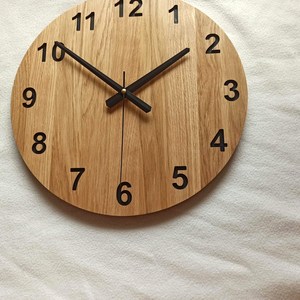 Premium Wooden <b>Clock</b> Handmade Rustic Wooden Timepiece Affordable Home Office Decor Luxury Wooden <b>Clock</b> - Product Image 4