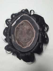 Austrian Taz Hair Bangladesh Premium Quality Mono Human Hair Toupee <b>Wig</b> with Natural Body and <b>Deep</b> <b>Waves</b> Styles - Product Image 4