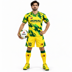 Uniformes de Fútbol Personalizados de Alta Gama para Hombre, Fabricantes de Camisetas de Fútbol con Diseño Deportivo, Transpirables, para Todas las Temporadas - Product Image 3