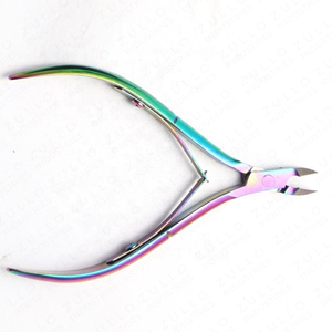Coupe-cuticules en acier inoxydable arc-en-ciel coloré, outil de soin des ongles pour manucure et pédicure, avec étiquette privée et logo personnalisé - Product Image 4