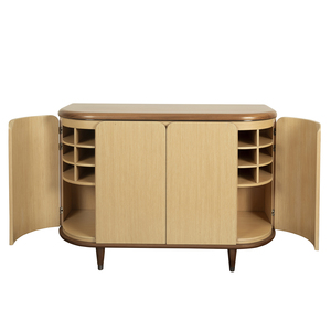 Mueble de Salón Moderno de Mediados de Siglo, de Madera, con Puertas de Losa y Almacenamiento que Ahorra Espacio, 5 Compartimentos, para Apartamentos y Hoteles - Product Image 4