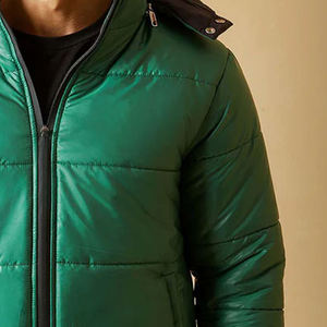 เสื้อแจ็คเก็ตพัฟเฟอร์แบบซิปสำหรับฤดูหนาว รุ่นยูนิเซ็กซ์ สไตล์วินเทจ น้ำหนักเบา บุด้วยใยฝ้าย กันน้ำ พร้อมโลโก้ด้านหน้า - Product Image 5