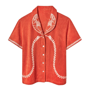 Solid Mens Cabana <b>Shirts</b> 100% Cotton Lightweight Short Sleeve Anti-Pilling Resort Vacation Wear Fashionable Casual OEM Supplier - Product Image 3