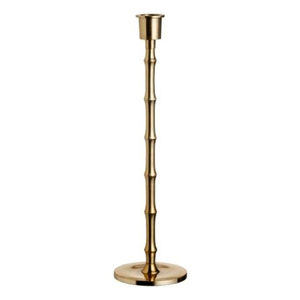 Luxury Gold Bamboo Metal Candle Holder <b>Tall</b> Taper <b>Candlestick</b> Modern Brass Table Centerpiece Stand for Wedding Hotel Decoration - Product Image 1