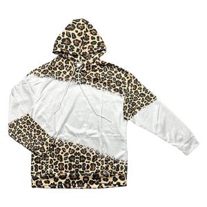 High Demand Winter Anti-Wrinkle Quick Dry High Quality Custom <b>Print</b> New Fashion <b>Cow</b> <b>Print</b> Color Block Sublimation <b>Hoodie</b> - Product Image 2