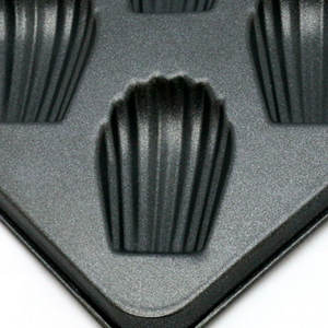 Molde para Magdalenas Estándar de 6 Cavidades, Antiadherente, de Acero al Carbono, con Forma de Concha, Apto para Horno - Product Image 4