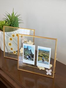 Home Decor Glass & Metal Hanging Picture <b>Frame</b> for <b>Wall</b> Decoration,with 2 Sides Glass Customised Decorative Picture <b>Frame</b> - Product Image 5