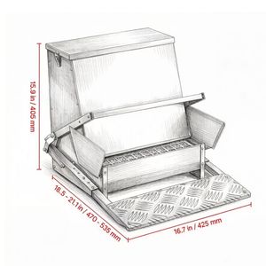 Mangiatoia Automatica Portatile per Polli in Acciaio Inox e Materiale PP, Nuova e Usata - Product Image 3
