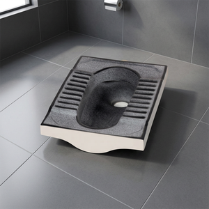 Directement de l'usine Vistaar, qualité export, WC Orissa Eastern en céramique rustique noir foncé, type squatting - Product Image 6