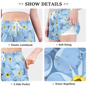 <b>Women's</b> Beach <b>Shorts</b> Quick Dry Summer Drawstring Casual <b>Shorts</b> For <b>Swimming</b> Or Travel Breathable Quick Dry Windproof - Product Image 2