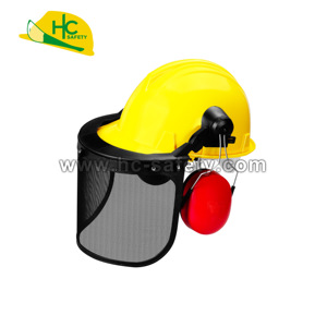 Casco de Protección H101-WM con Protector Facial y Orejeras para Personal de Plantas Eléctricas, Resistencia a Impactos y Acolchado Confortable - Product Image 3